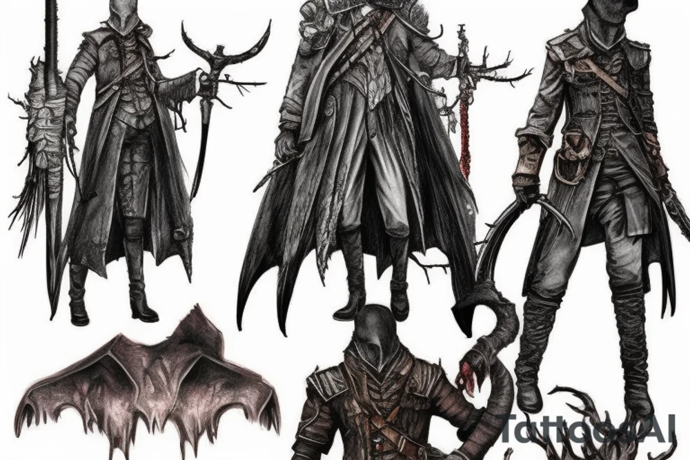 bloodborne hunter mark tattoo idea
