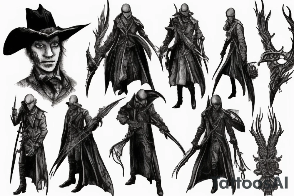bloodborne hunter mark tattoo idea