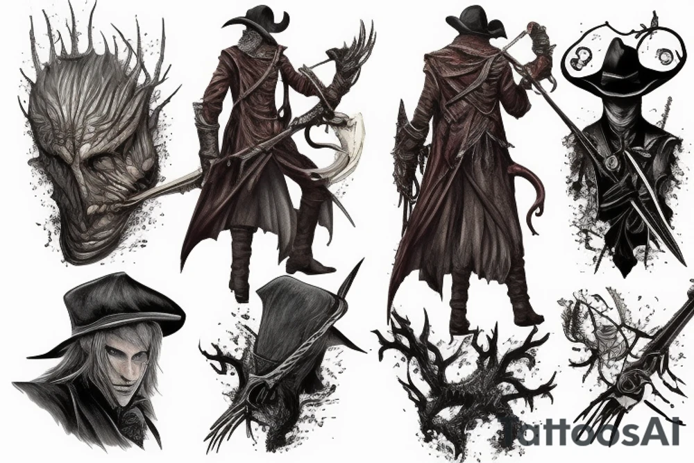 bloodborne hunter mark tattoo idea