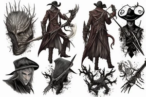 bloodborne hunter mark tattoo idea