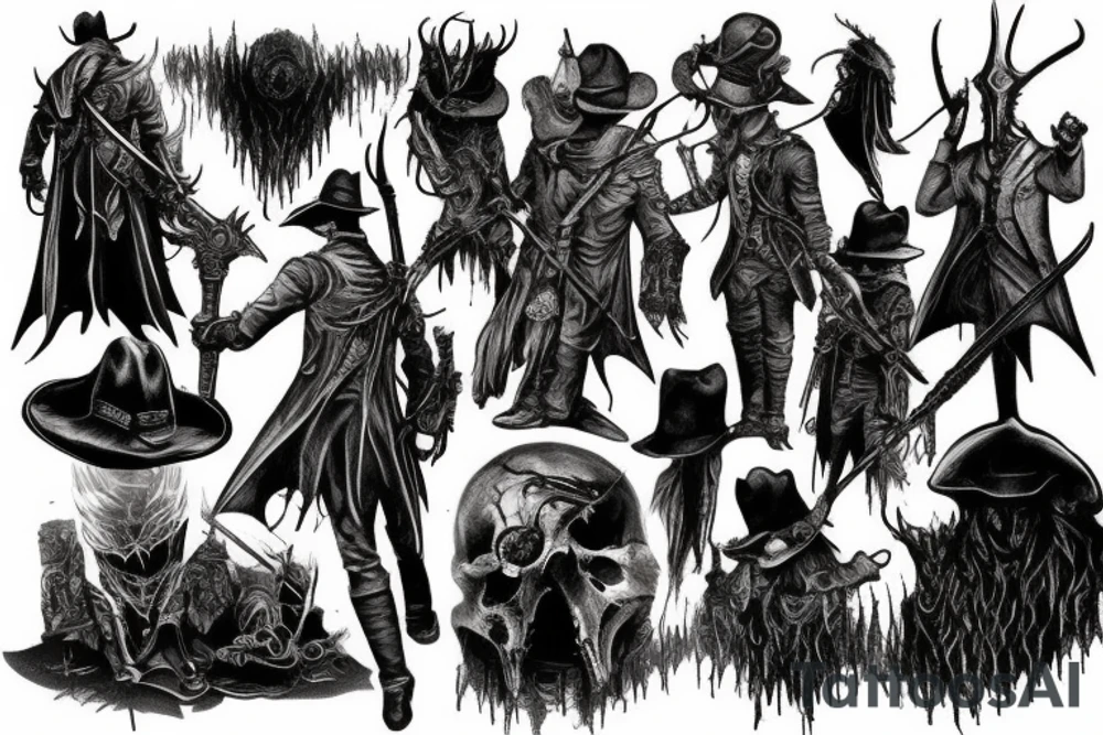 bloodborne hunter mark tattoo idea