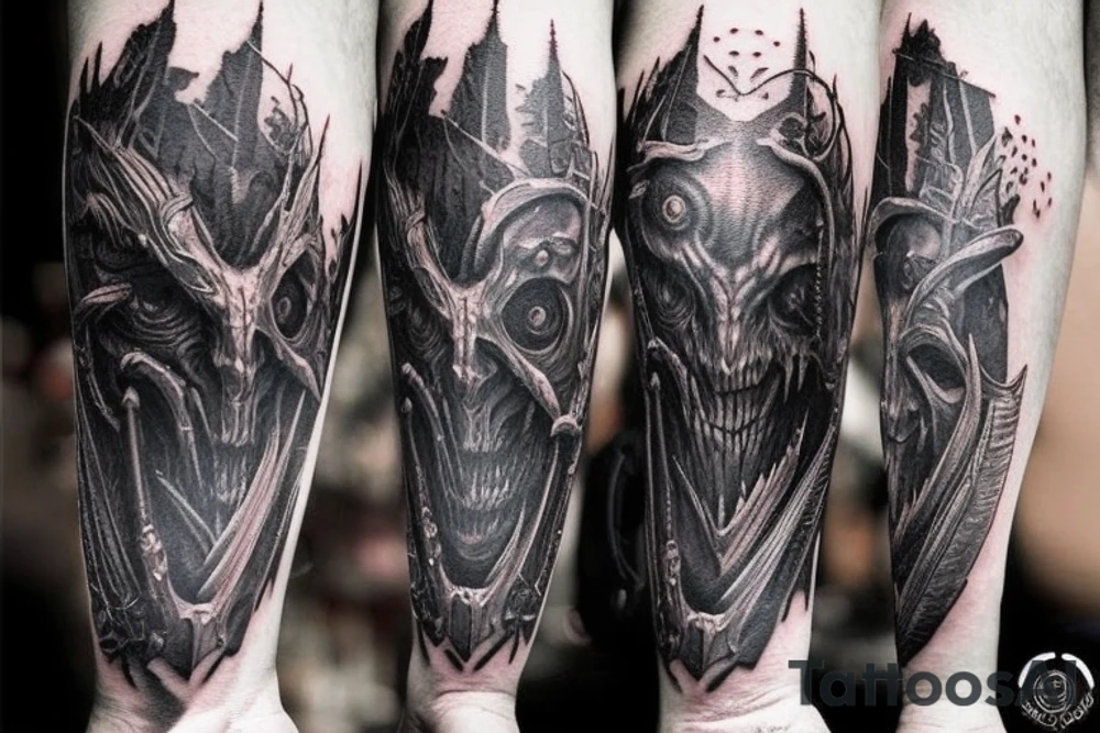 bloodborne hunter full height beast tattoo idea