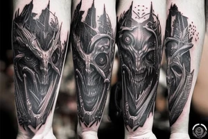 bloodborne hunter full height beast tattoo idea