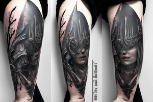 bloodborne hunter full height beast tattoo idea