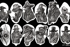 plague doctor bloodborne hunter tattoo idea