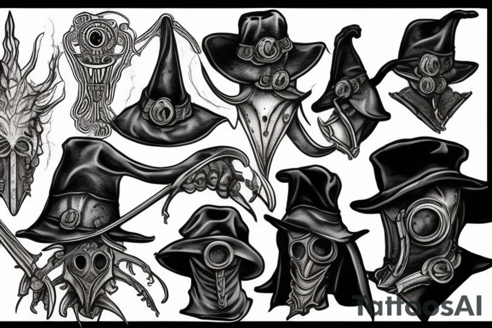 plague doctor bloodborne hunter tattoo idea