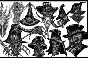 plague doctor bloodborne hunter tattoo idea