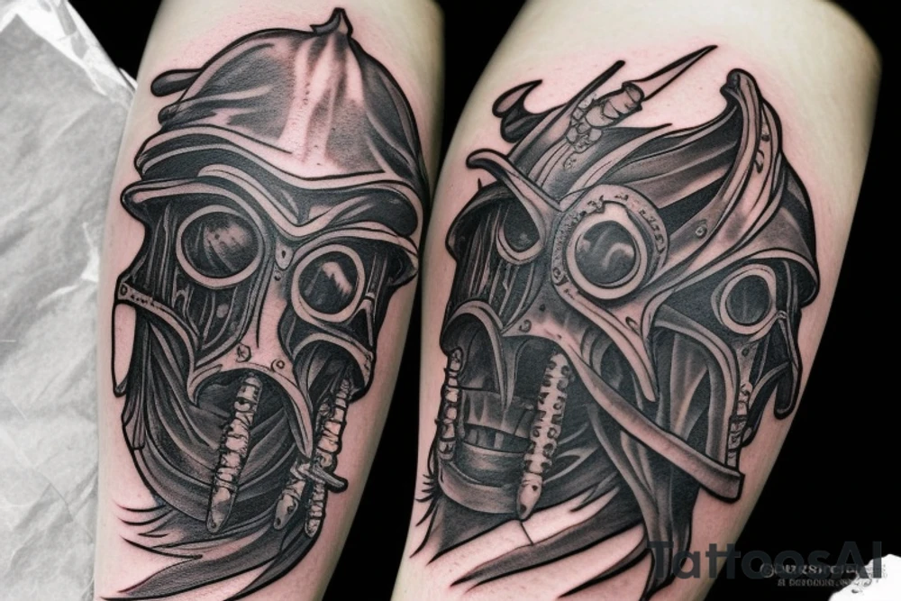 plague doctor bloodborne hunter tattoo idea
