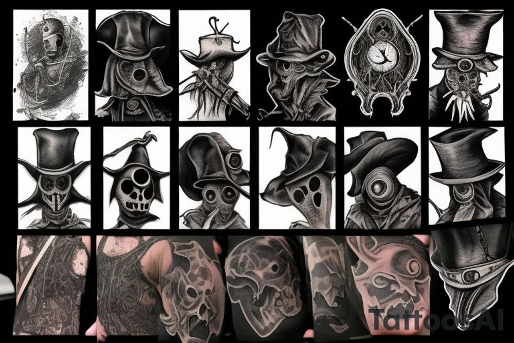 plague doctor bloodborne hunter tattoo idea