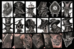 plague doctor bloodborne hunter tattoo idea
