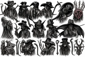 plague doctor bloodborne hunter tattoo idea