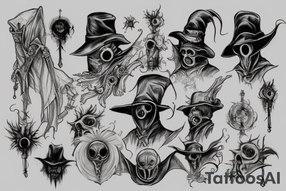 plague doctor bloodborne tattoo idea