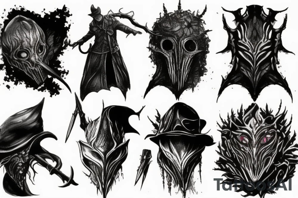 bloodborne hunter tattoo idea