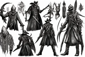 bloodborne hunter tattoo idea