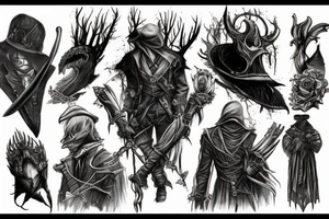 bloodborne hunter tattoo idea