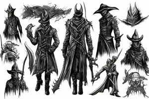 bloodborne hunter tattoo idea