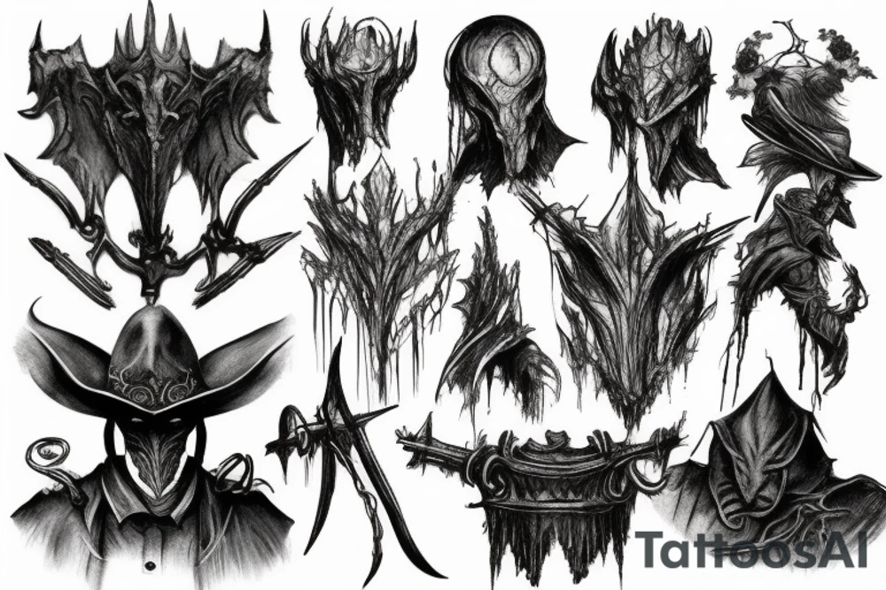 bloodborne hunter tattoo idea