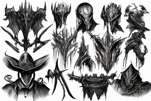 bloodborne hunter tattoo idea