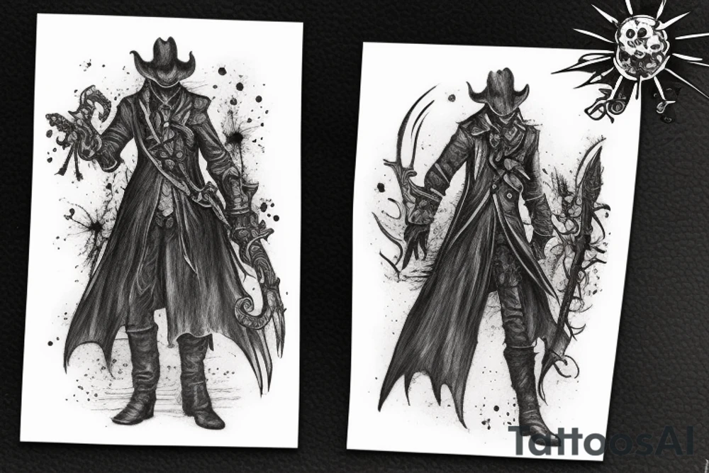 bloodborne hunter tattoo idea
