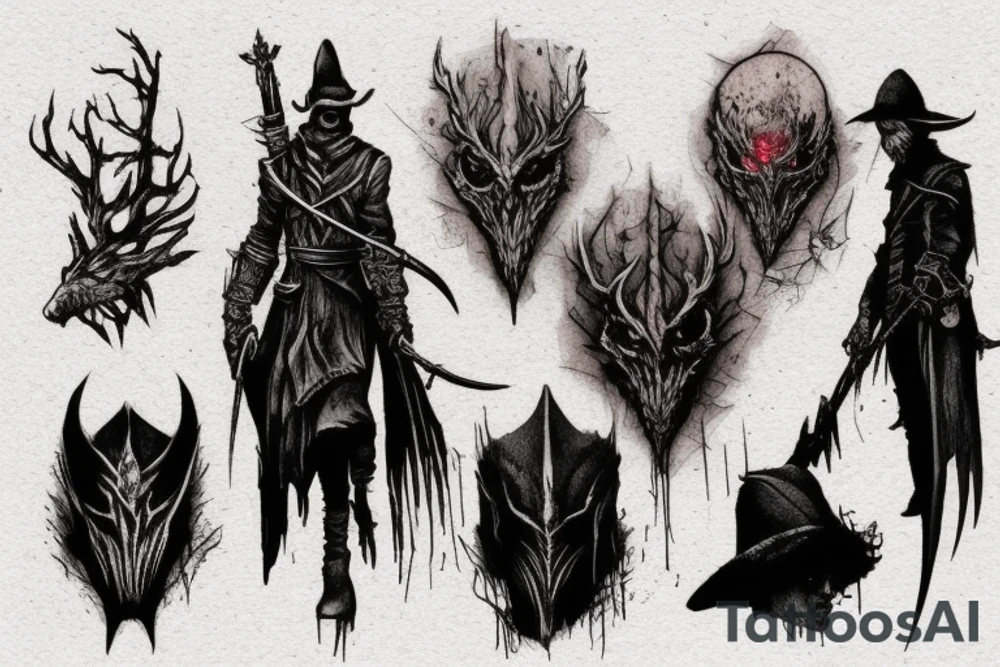 bloodborne hunter tattoo idea