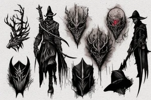 bloodborne hunter tattoo idea