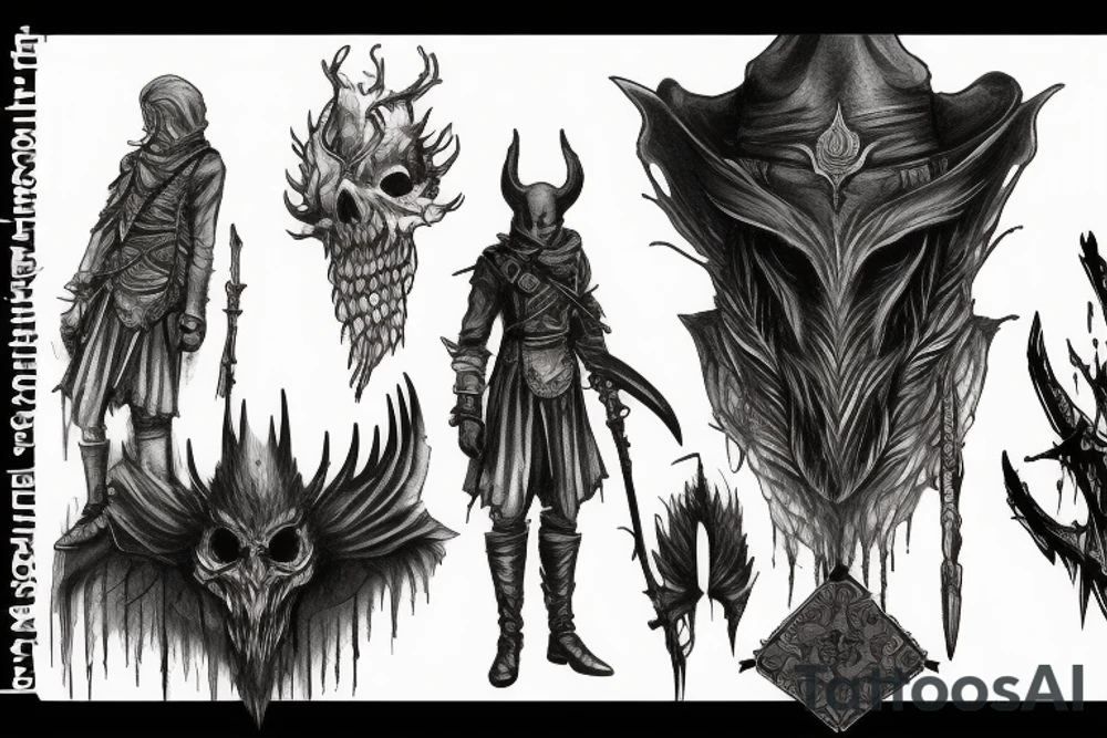 bloodborne hunter tattoo idea