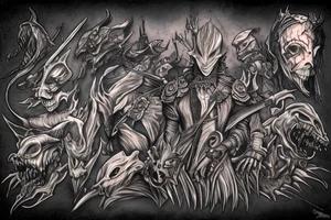 bloodborne hunter killing beast tattoo idea