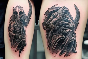 bloodborne hunter killing beast tattoo idea