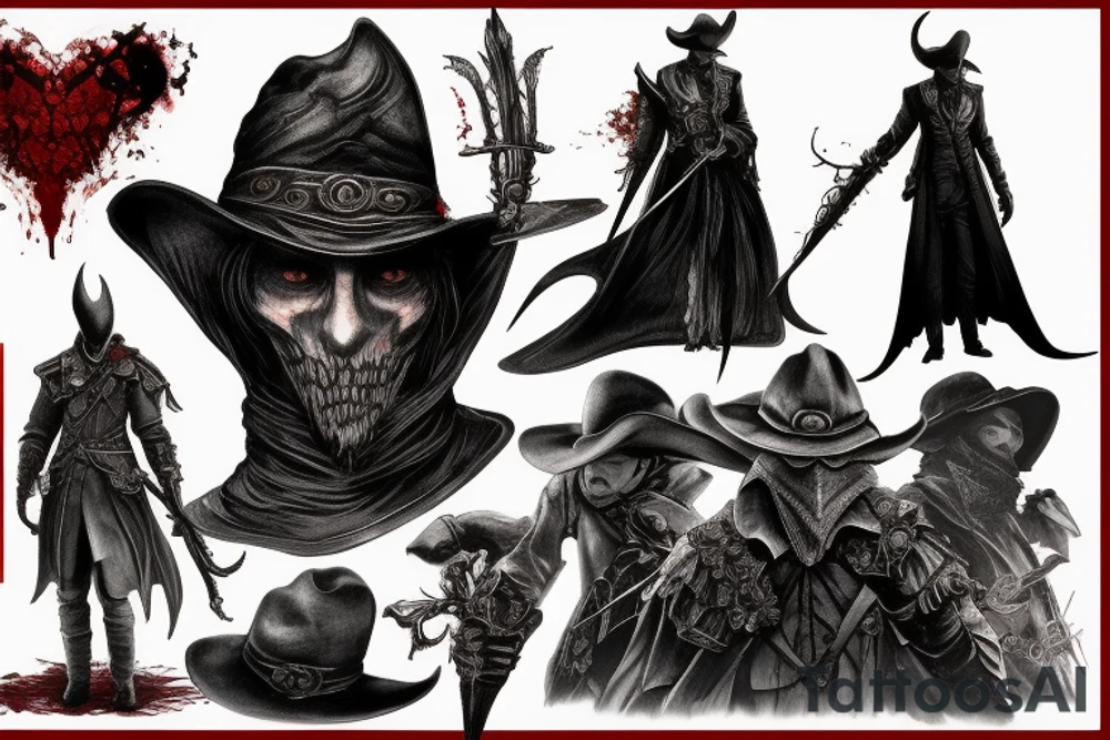 bloodborne hunter tattoo idea