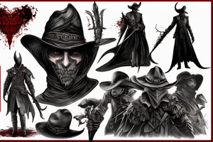 bloodborne hunter tattoo idea
