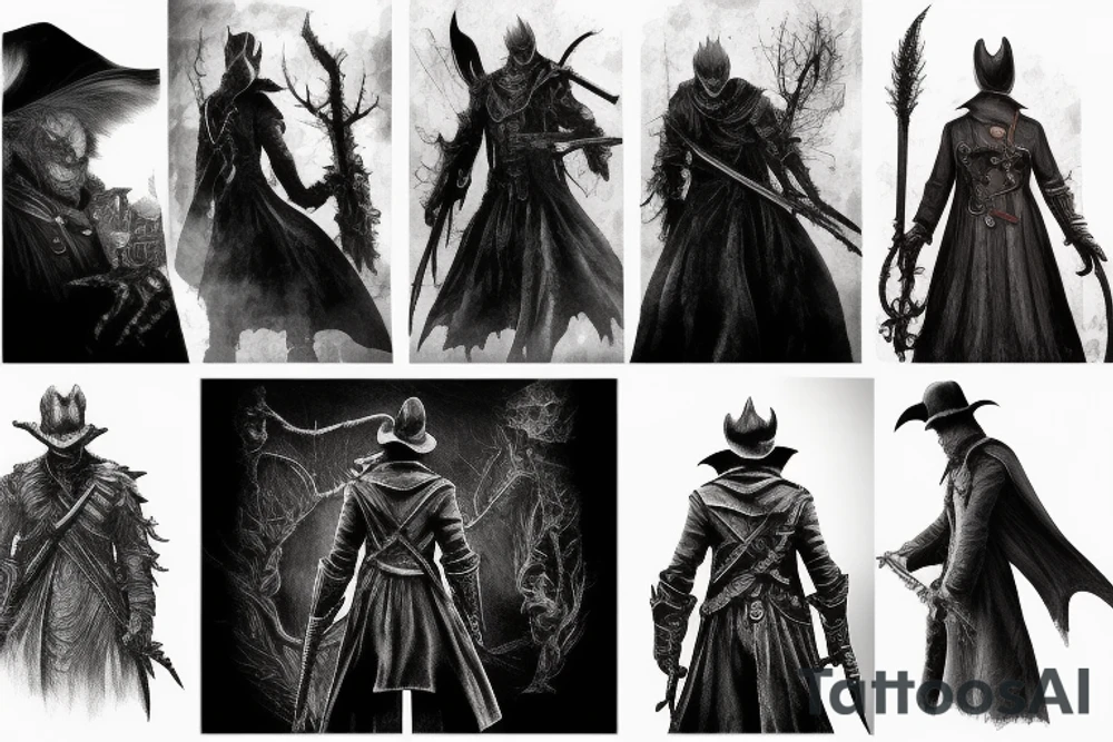 bloodborne hunter tattoo idea