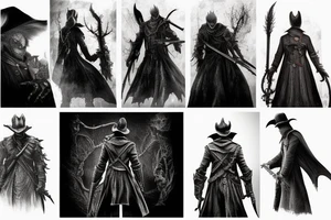 bloodborne hunter tattoo idea