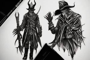 bloodborne hunter tattoo idea