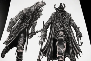 bloodborne hunter tattoo idea