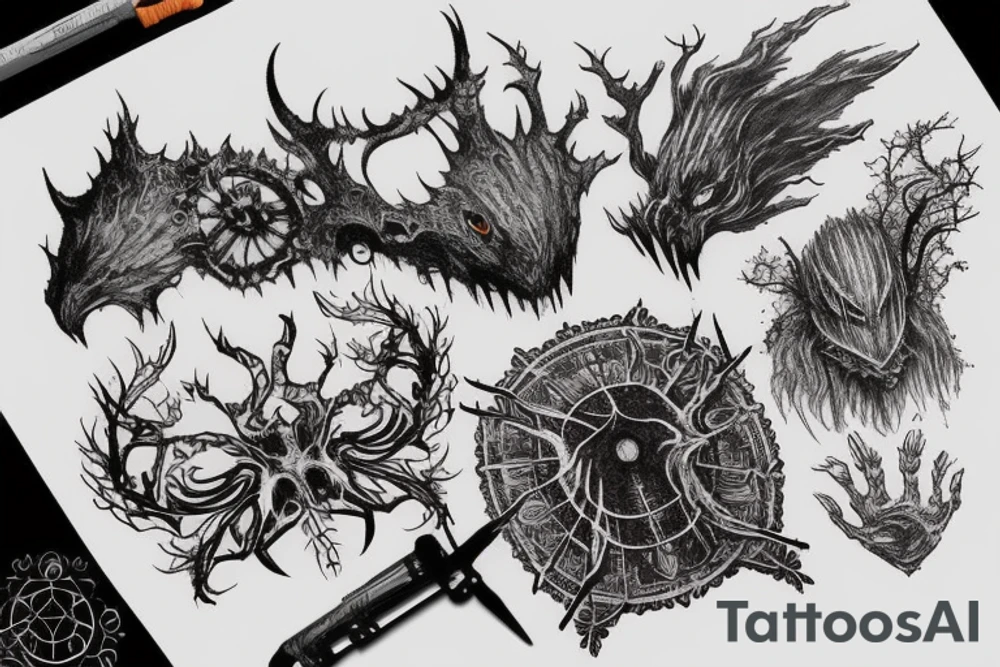 bloodborne hunter tattoo idea