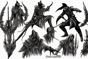 bloodborne hunter tattoo idea