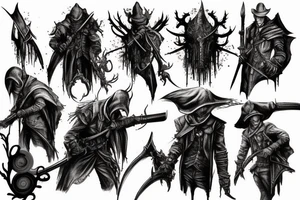 bloodborne hunter tattoo idea