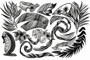 a piture of Hau'ula Beach
 in Hawaii tattoo idea