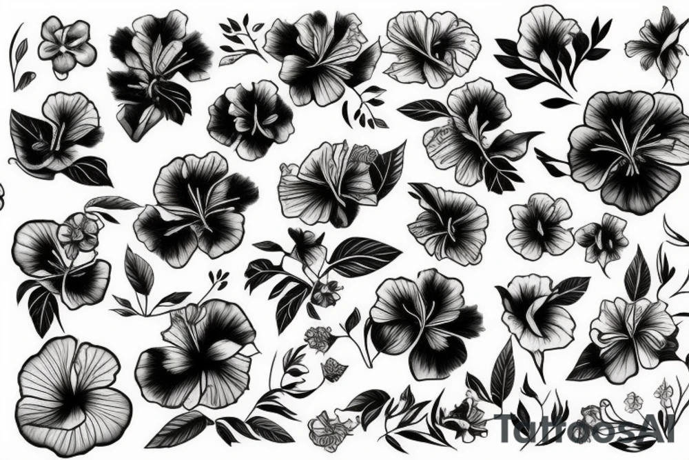 hibiscus tattoo idea