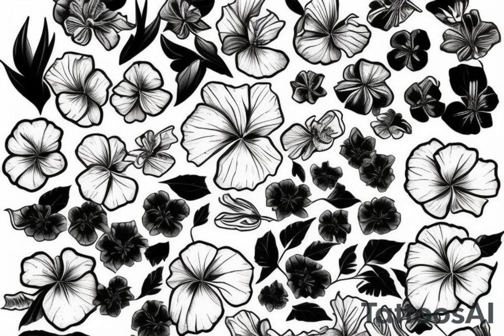 hibiscus tattoo idea