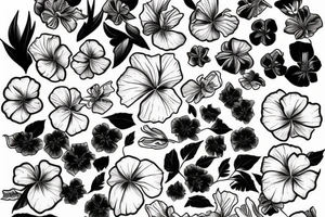 hibiscus tattoo idea