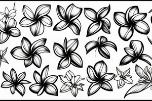 plumeria tattoo idea