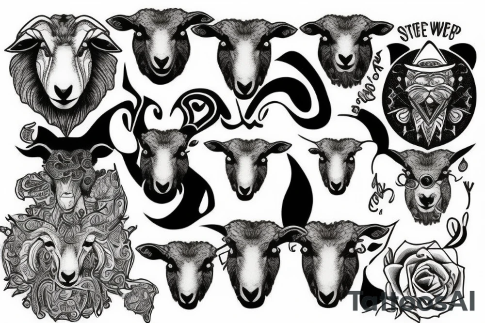 sheep in wolves
 clothing tattoo idea