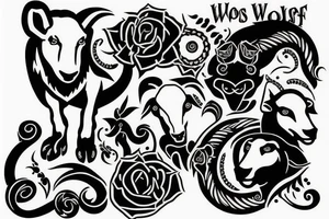 sheep in wolves
 clothing tattoo idea