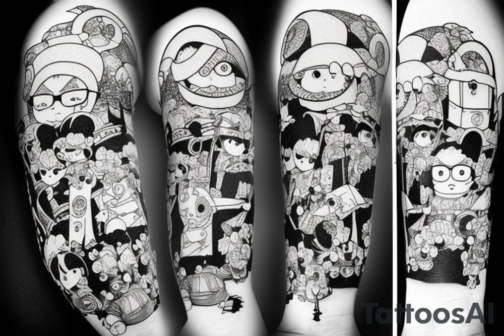 Characters from movies Hayao miyazaki tattoo idea