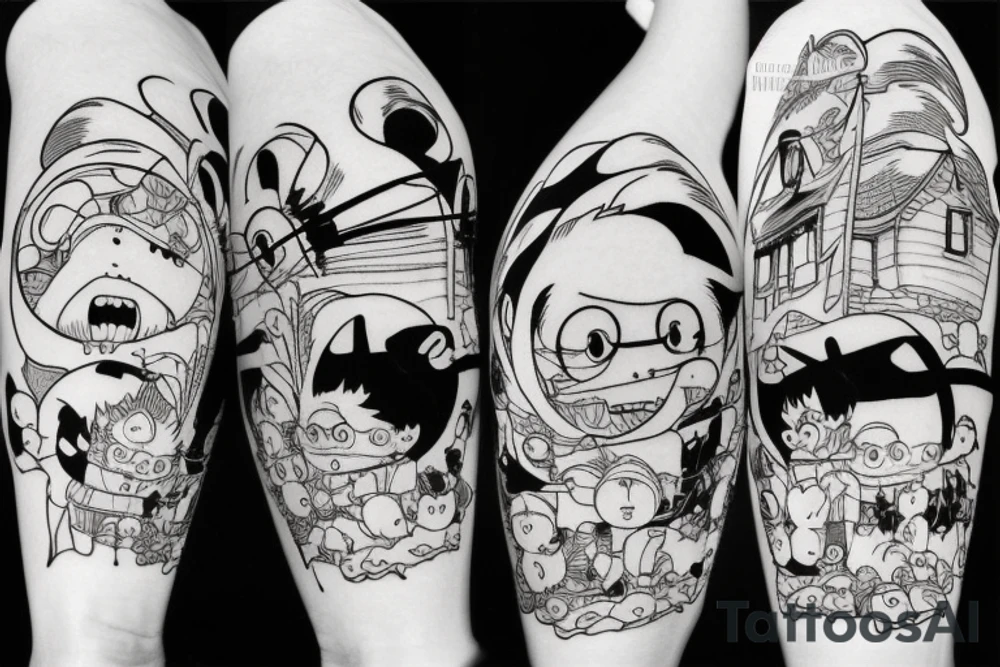 Hayao Miyazaki world tattoo idea