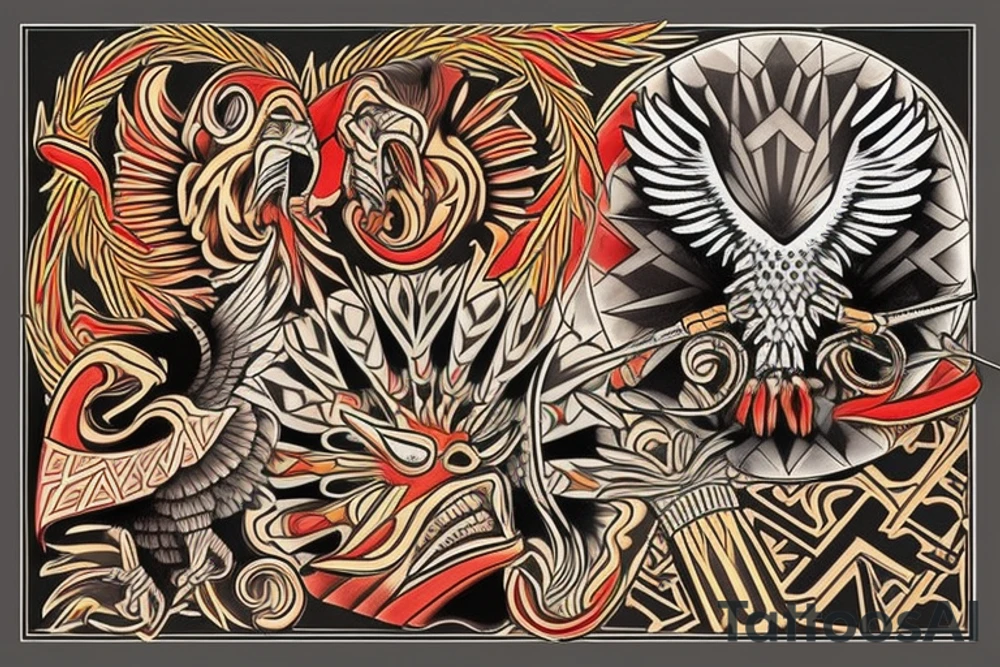 It should represent leadership, uniqueness, and boldness. Should also include an eagle tattoo idea