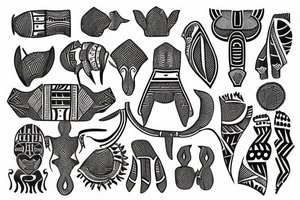 African tribal tattoo idea
