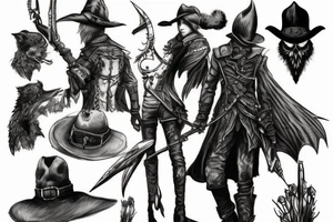 bloodborne hunter tattoo idea