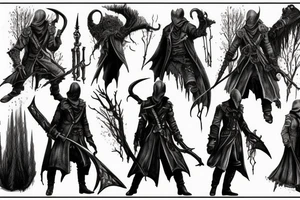 bloodborne hunter tattoo idea